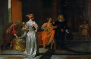 A Party, by Pieter de Hooch, 1675. Almost as much fun as looking at DBCC PAGE output!